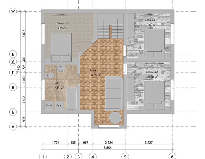 Проект каркасного дома «Берн»
